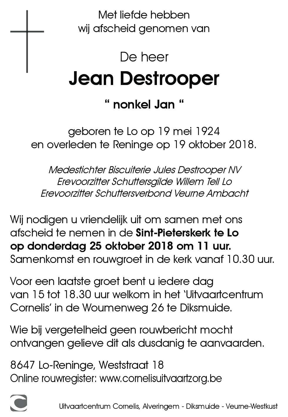 Jean Destrooper
