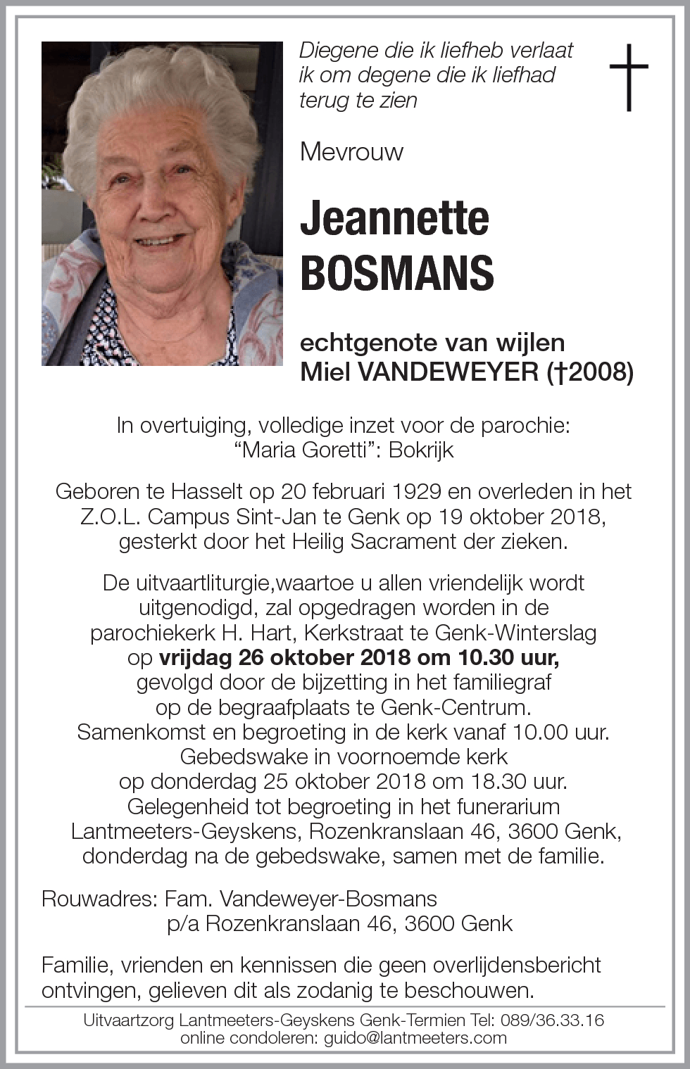 Jeannette BOSMANS