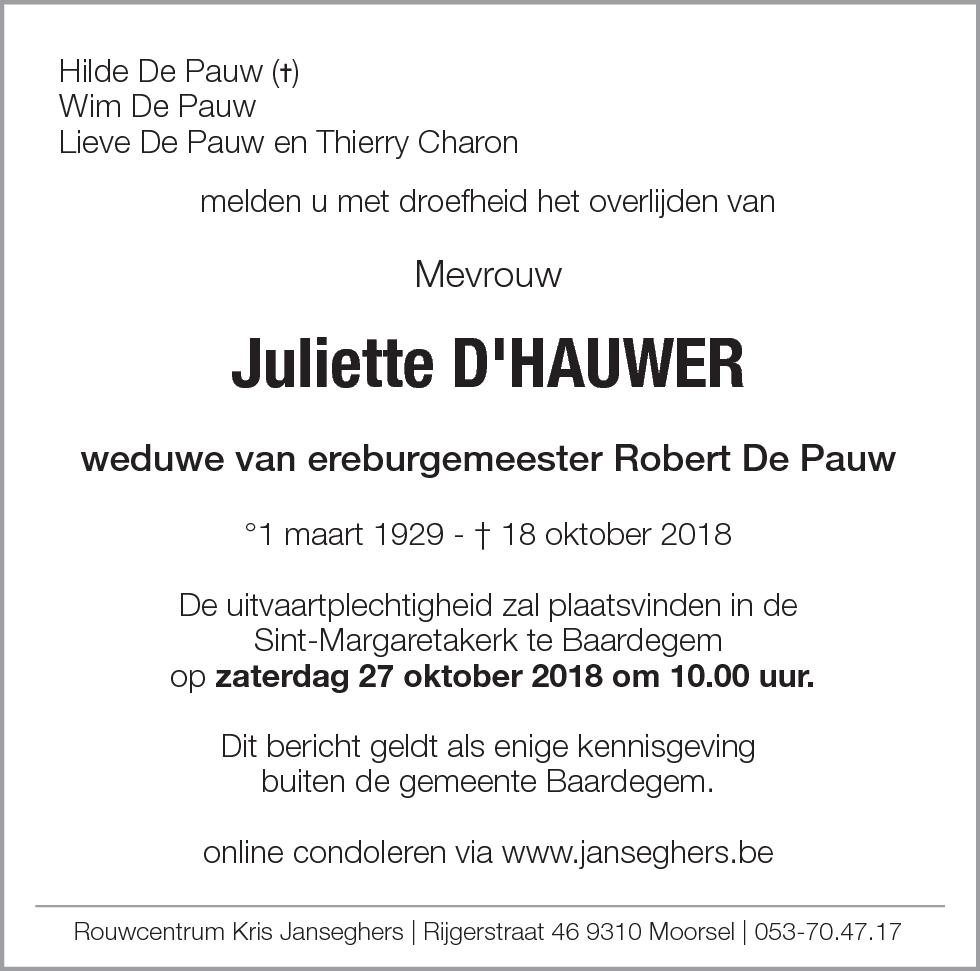 Juliette D'Hauwer