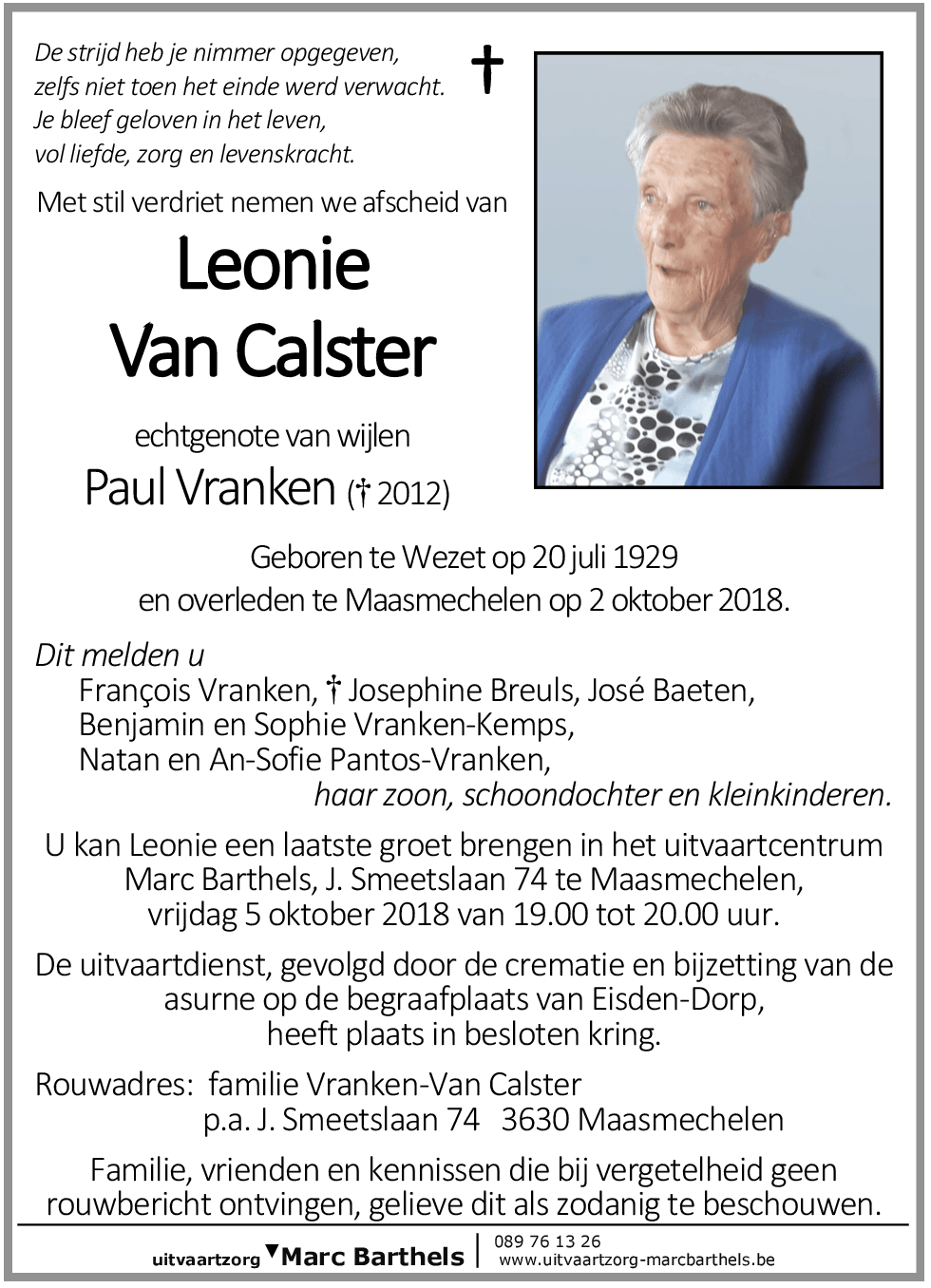 Leonie Van Calster