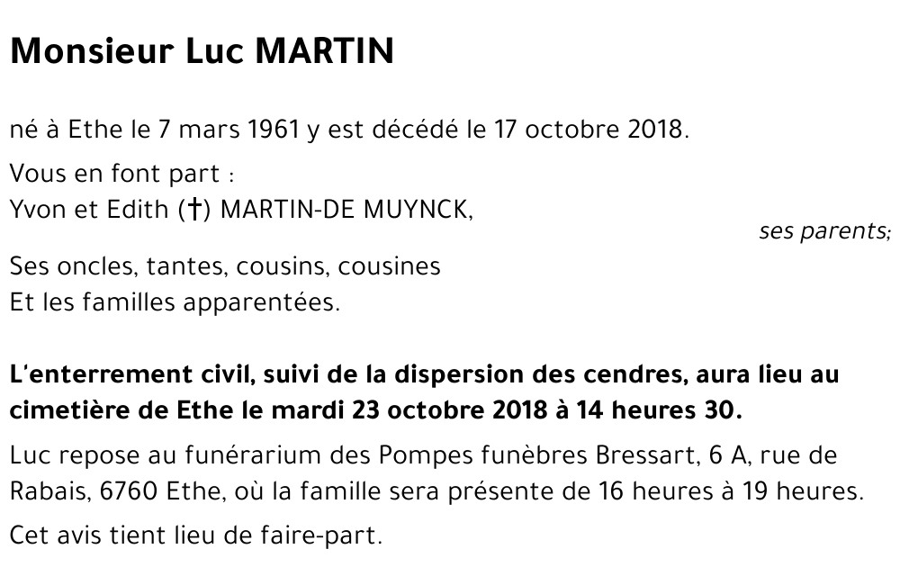 Luc MARTIN 