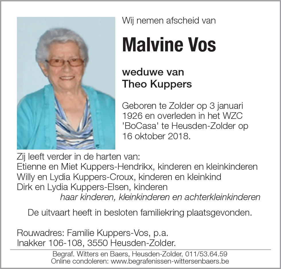 Malvine Vos