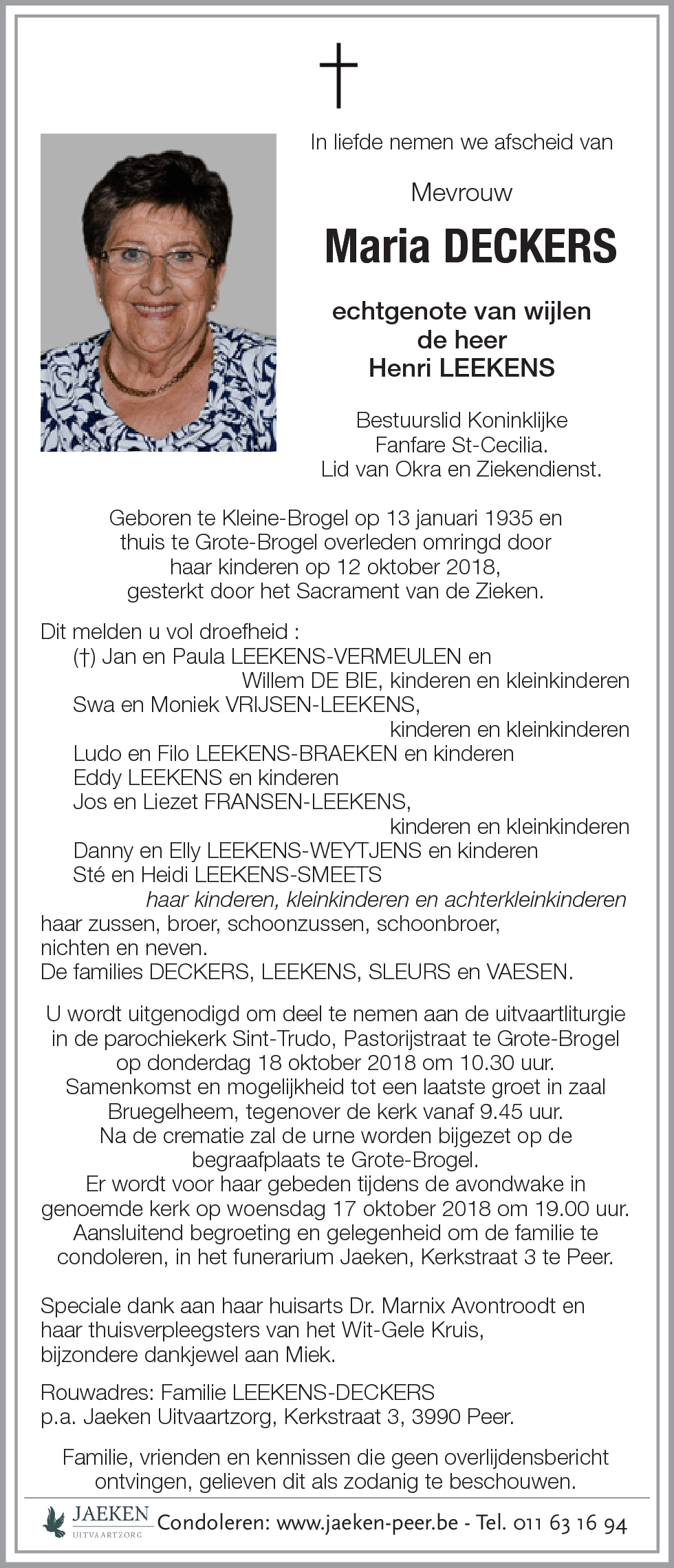 Maria DECKERS
