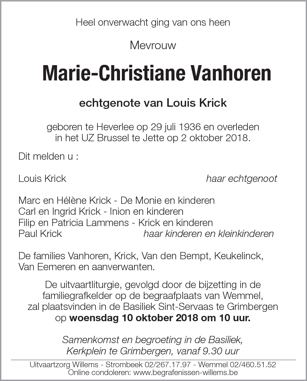 Marie-Christiane Vanhoren