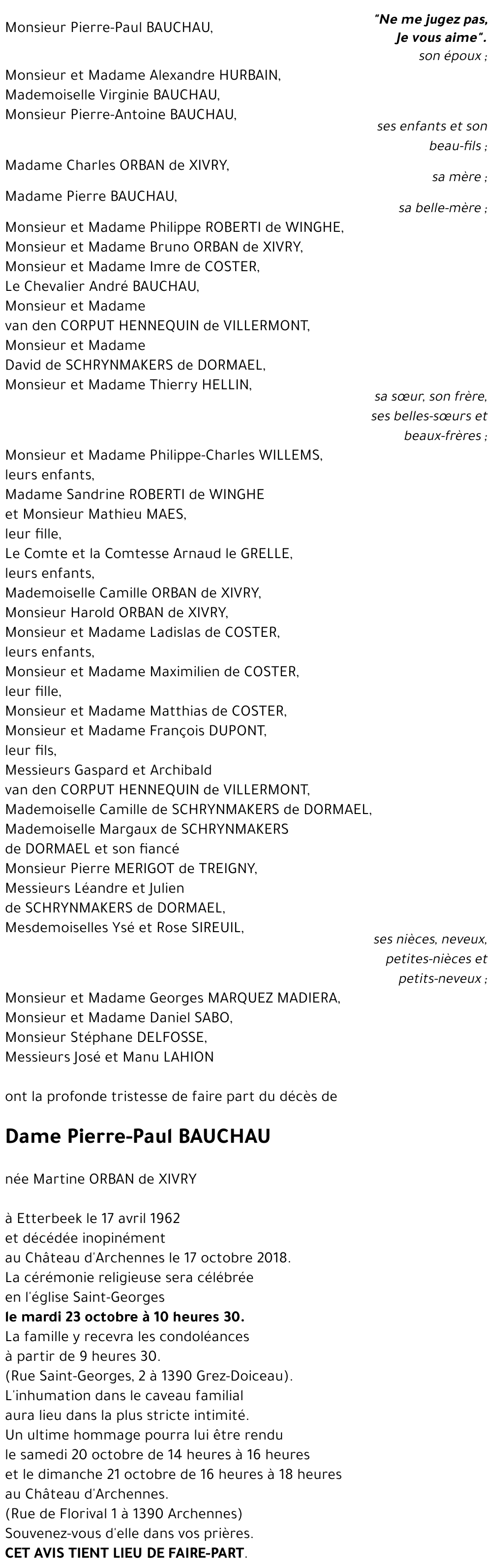 Martine ORBAN de XIVRY