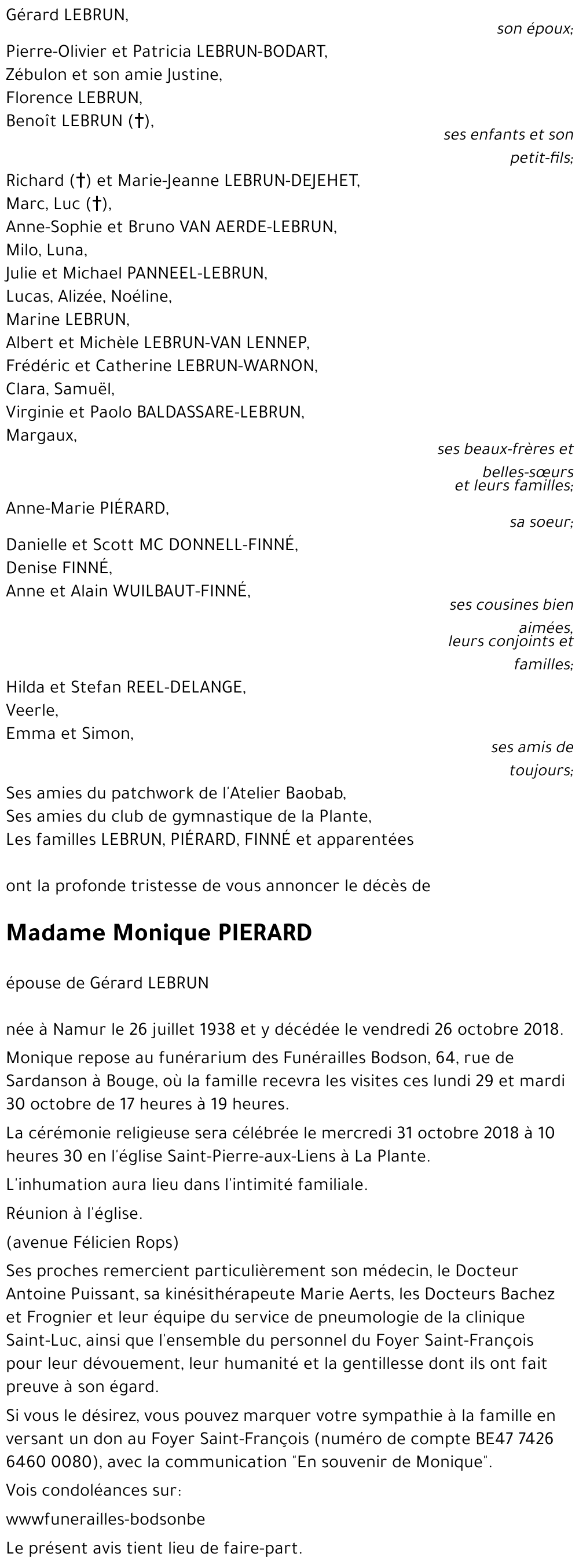 Monique PIÉRARD
