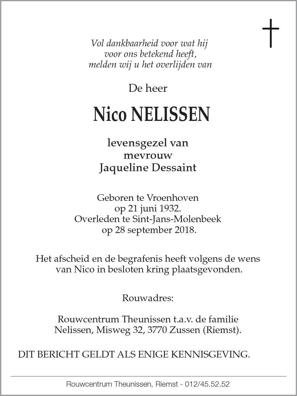 Nico Nelissen
