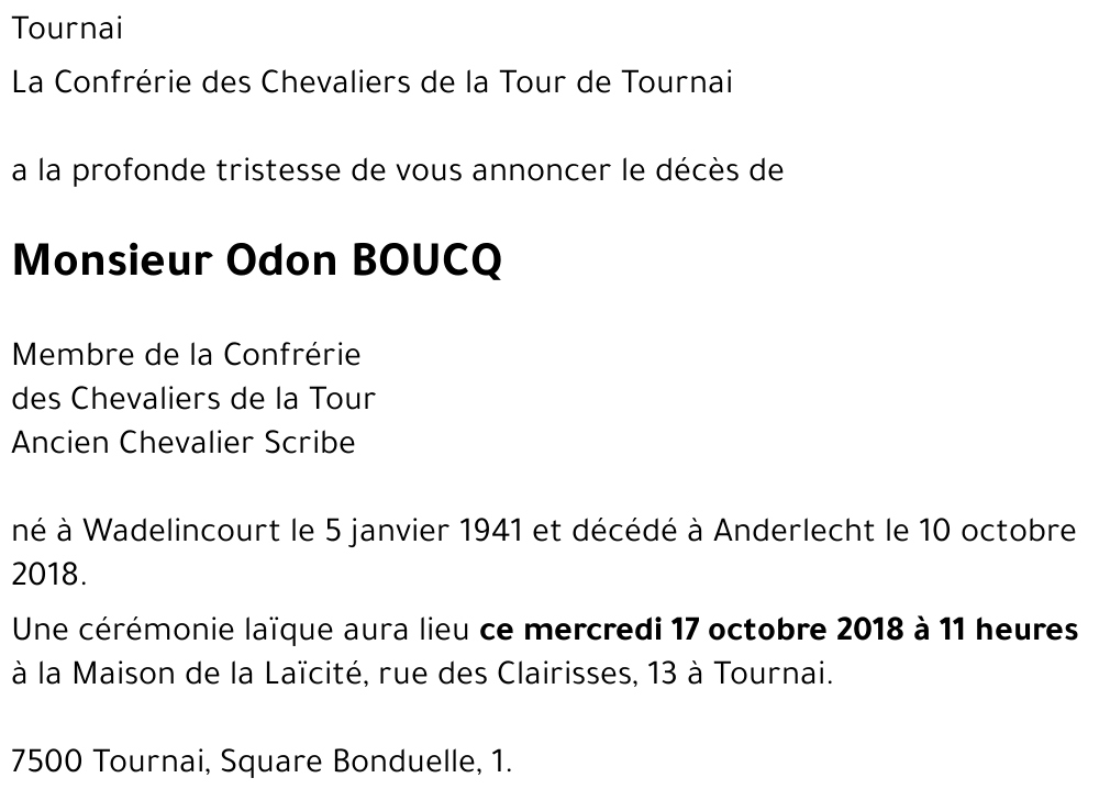 Odon BOUCQ
