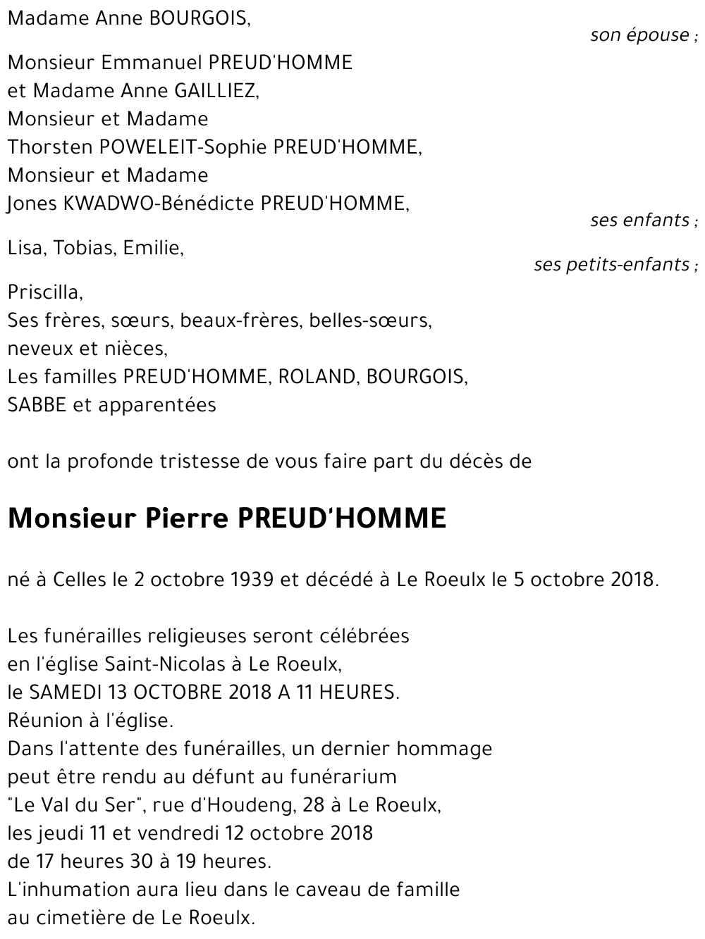Pierre PREUD'HOMME