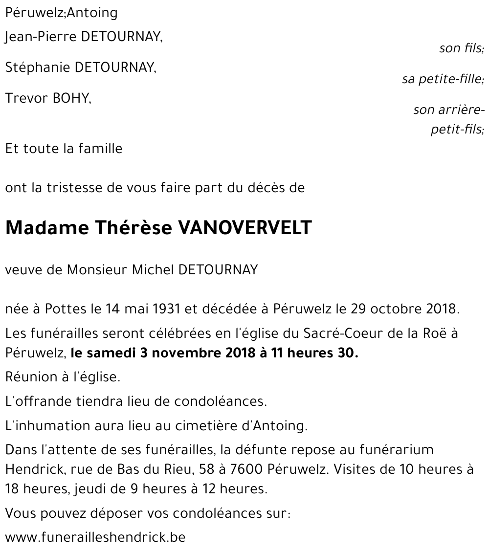 Thérèse VANOVERVELT