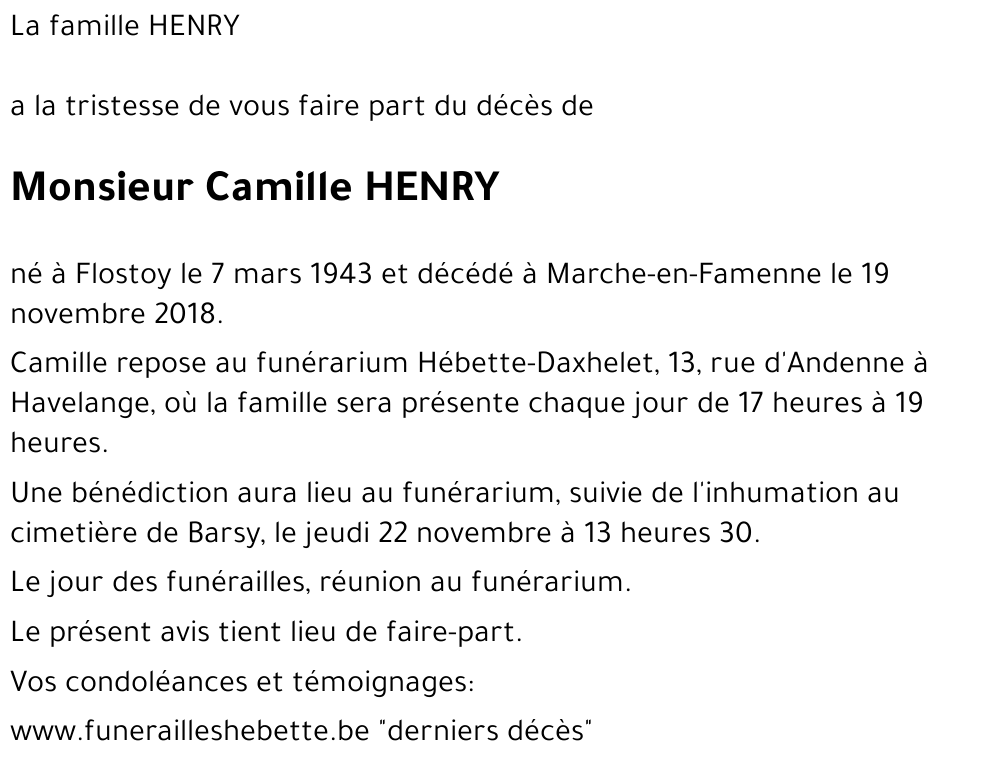 Camille HENRY