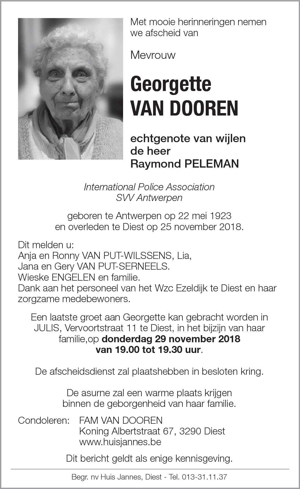 Georgette Van Dooren