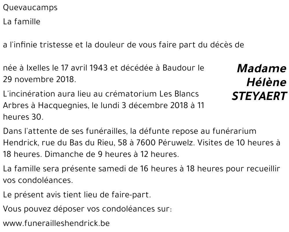 Hélène STEYAERT