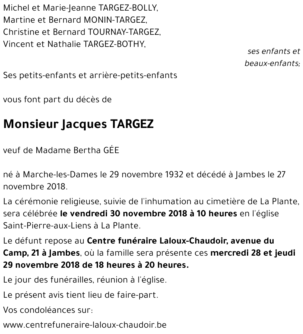 Jacques TARGEZ