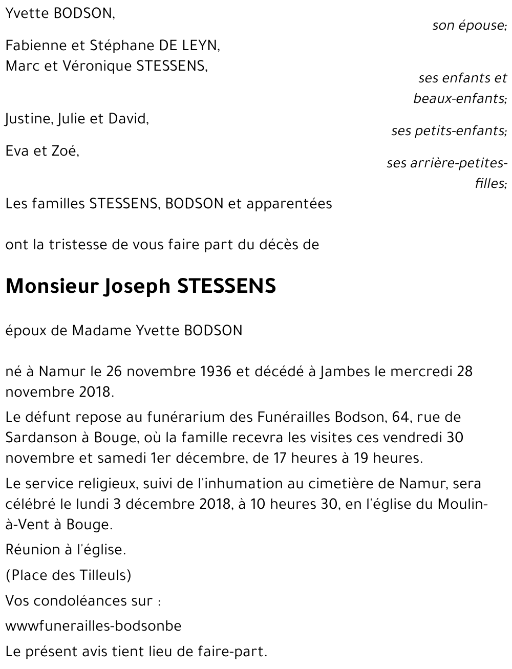 Joseph STESSENS