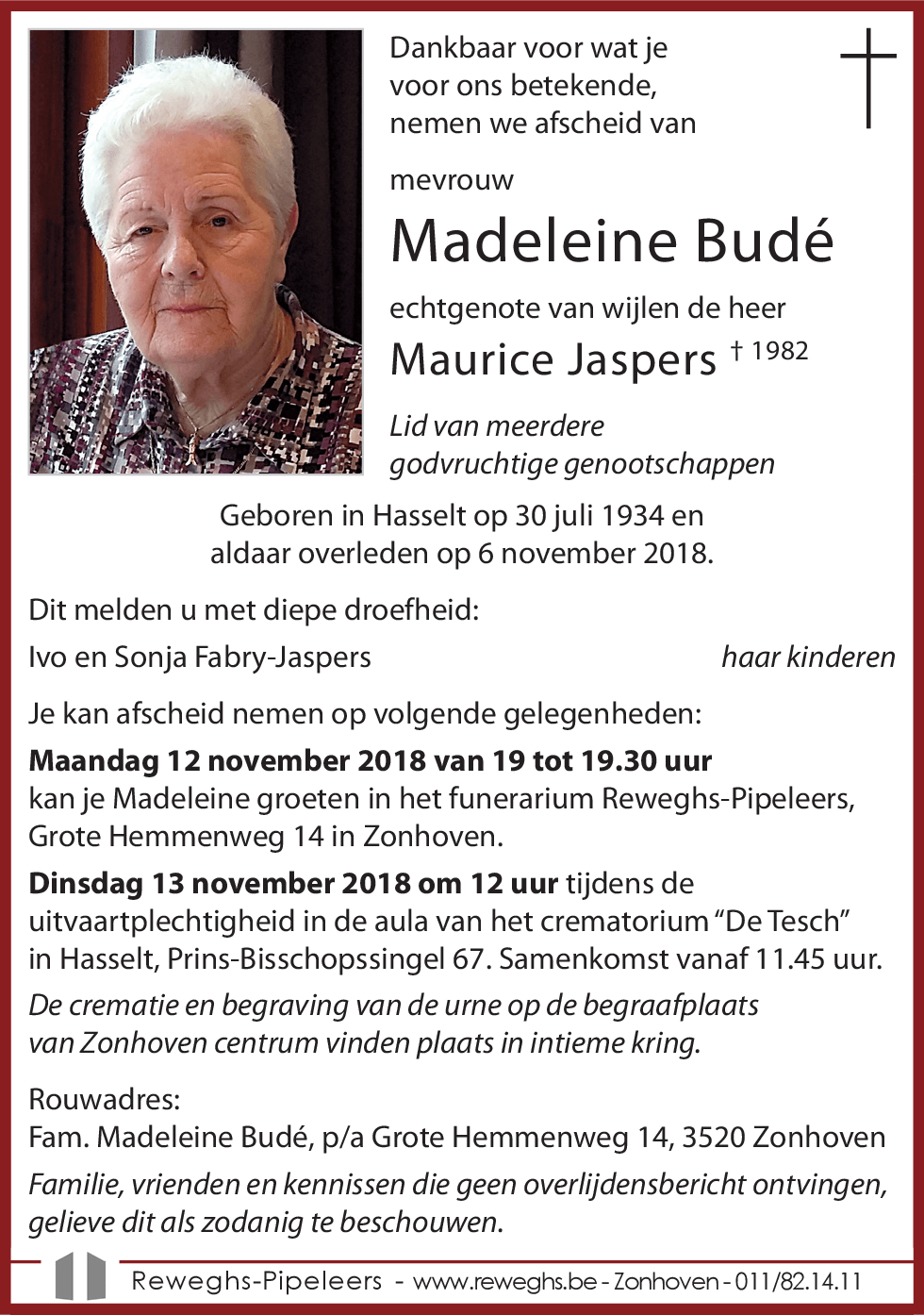 Madeleine Budé