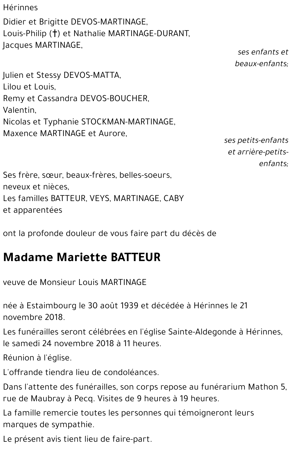 Mariette BATTEUR