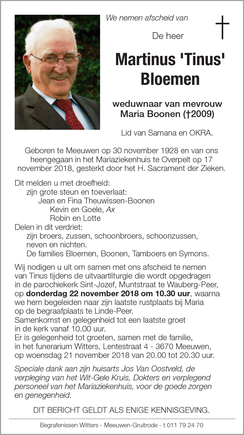 Martinus 'Tinus' Bloemen