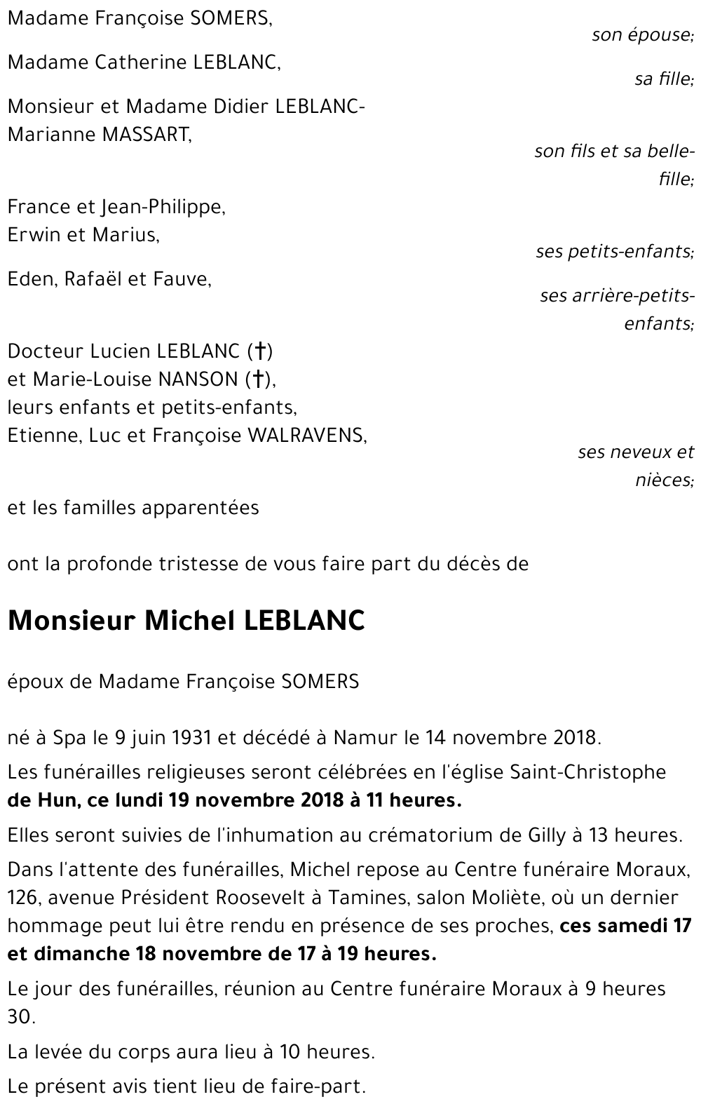 Michel LEBLANC