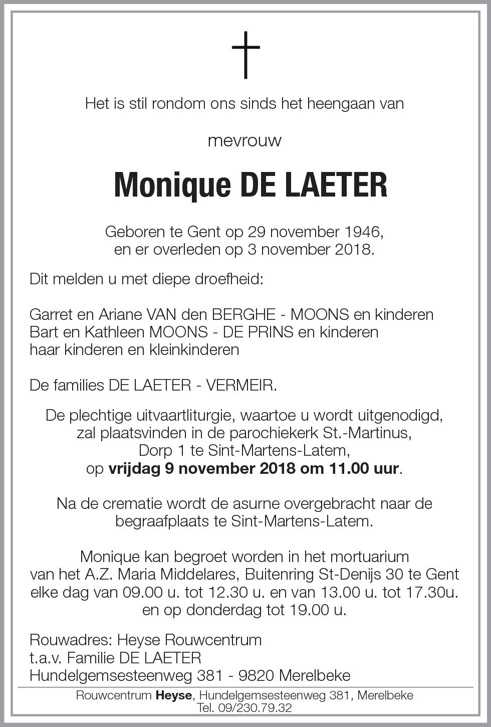 Monique DE LAETER