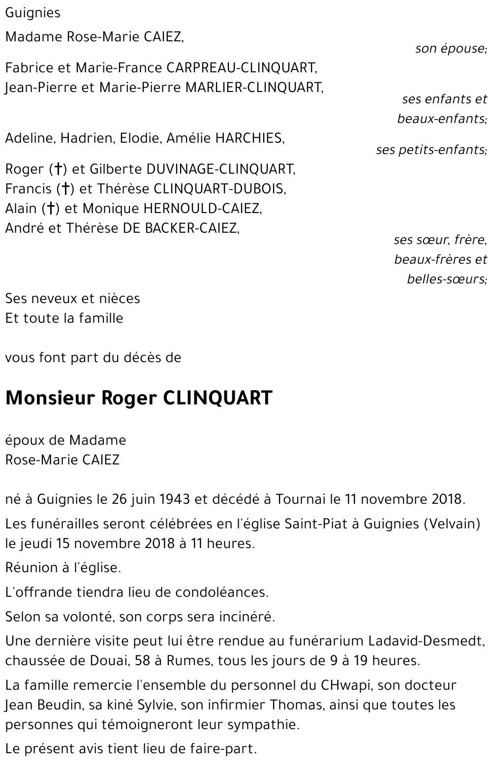 Roger CLINQUART