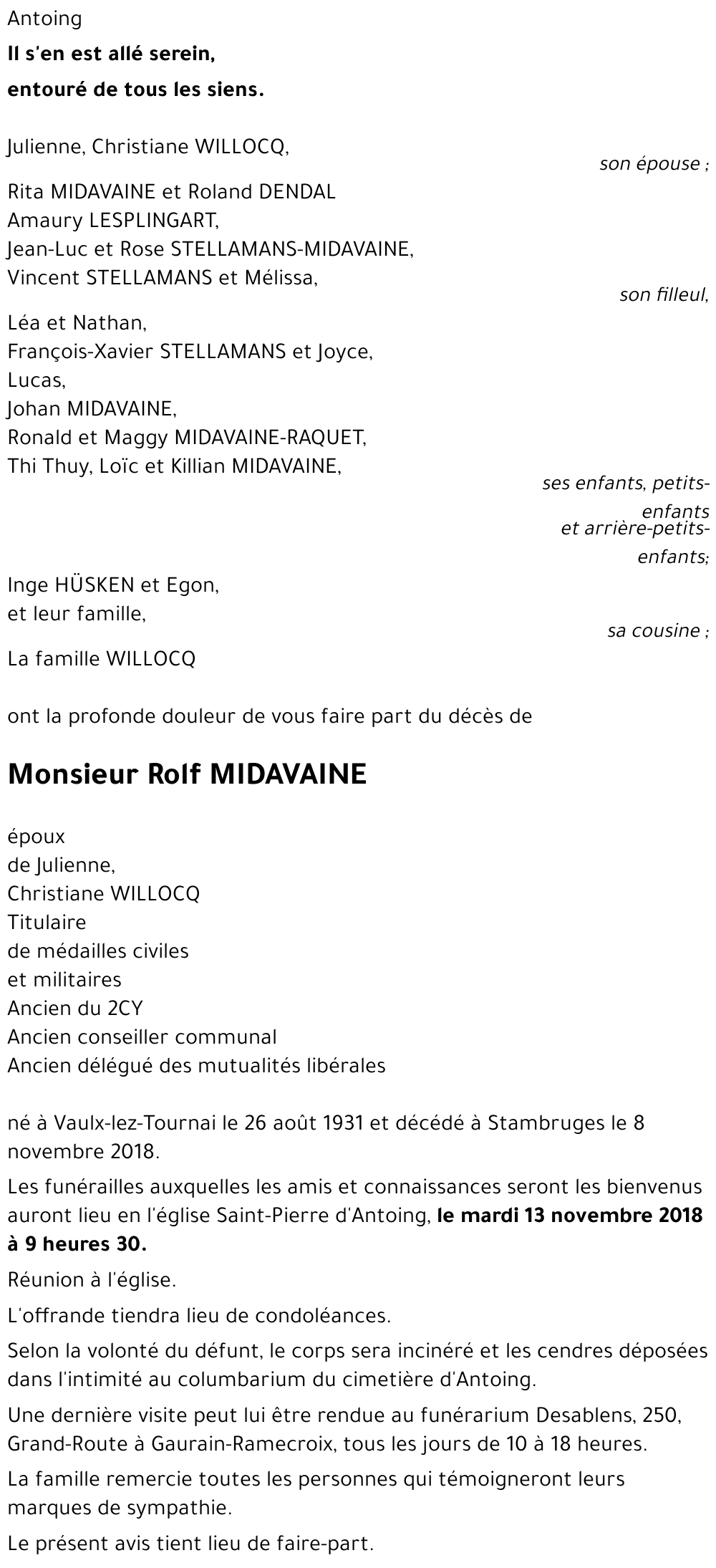 Rolf MIDAVAINE