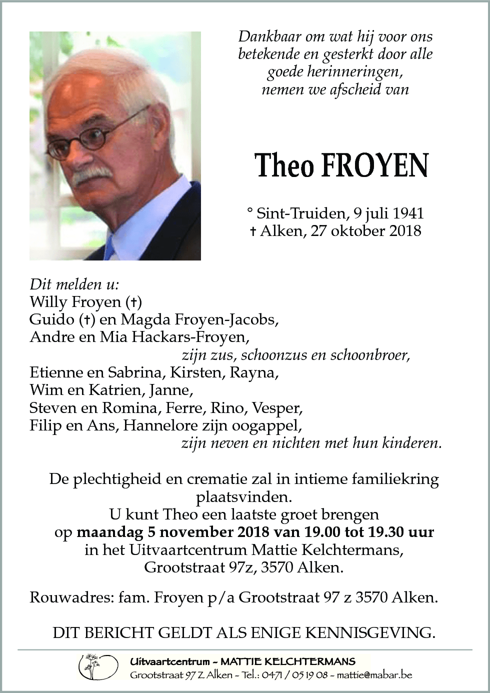 Theo FROYEN