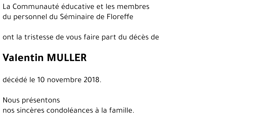 Valentin MULLER