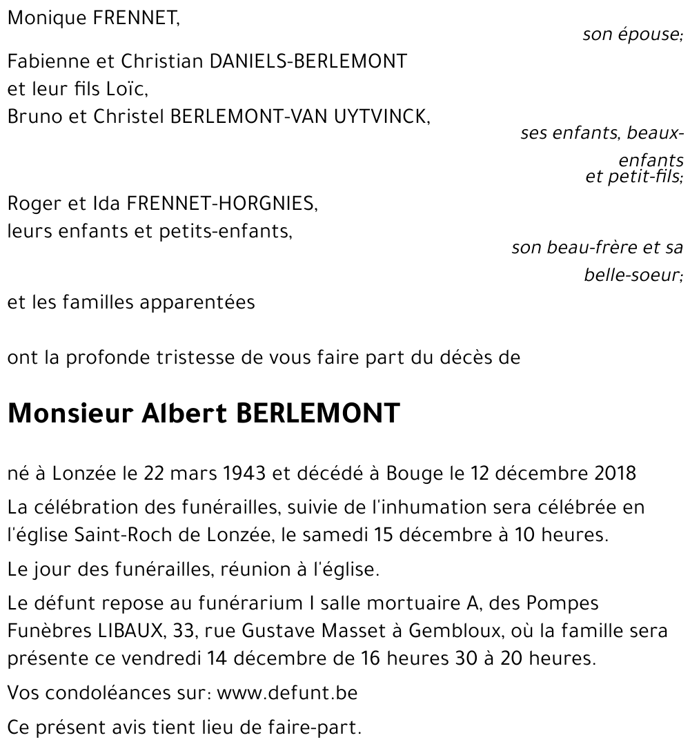 Albert BERLEMONT