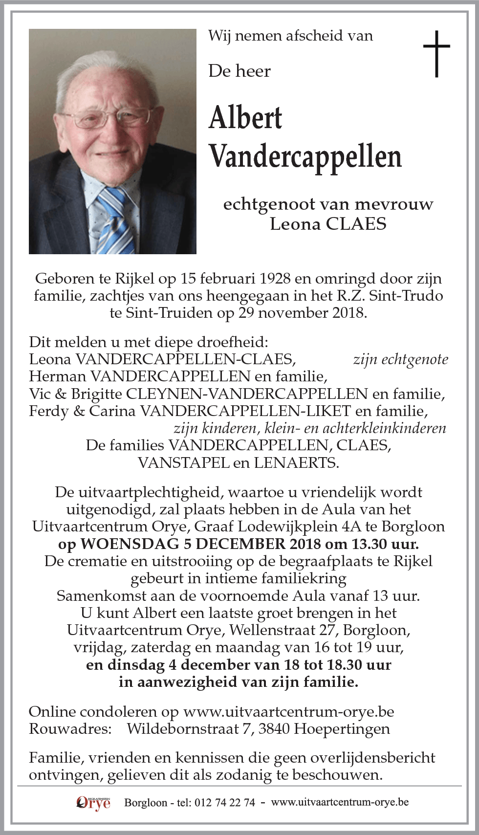 Albert Vandercappellen