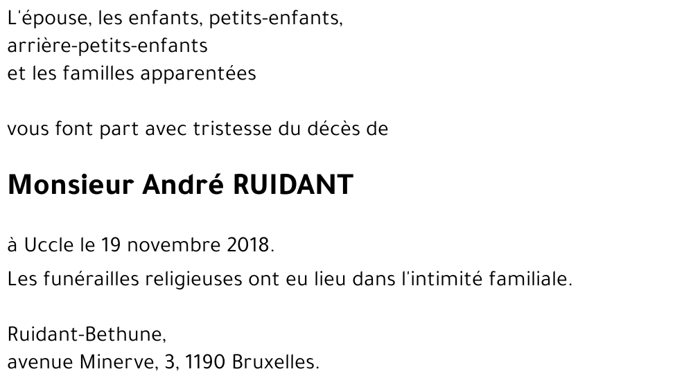 André RUIDANT