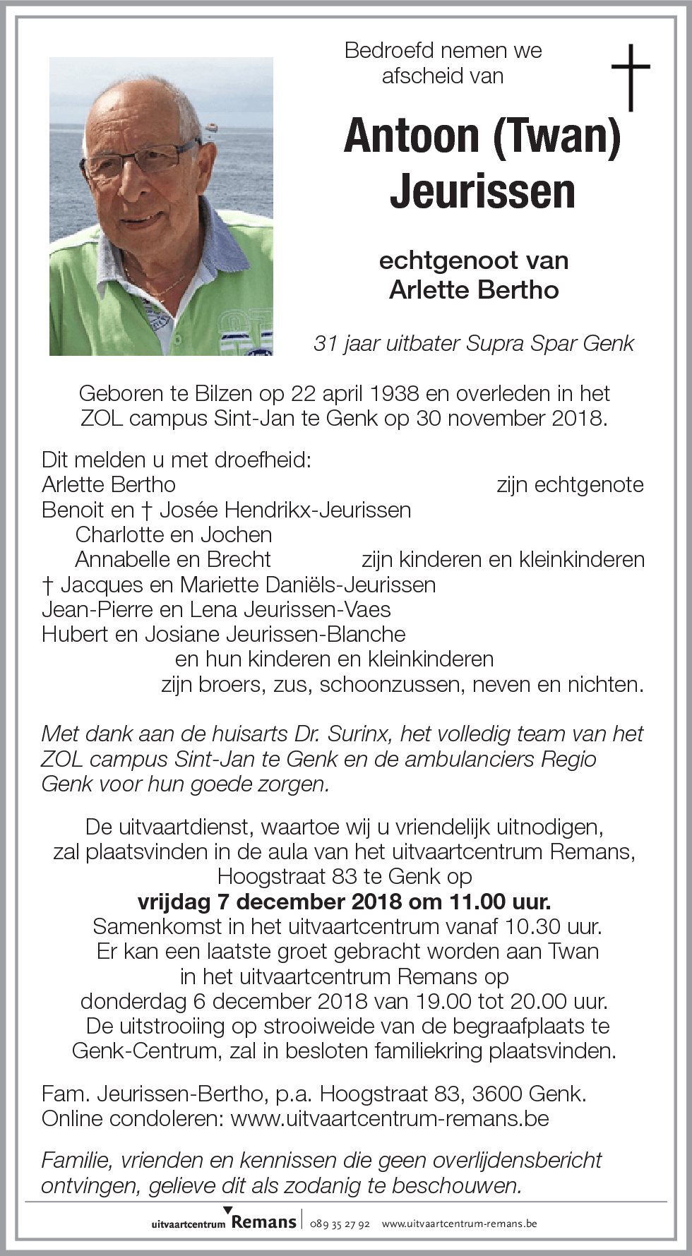 Antoon (Twan) Jeurissen