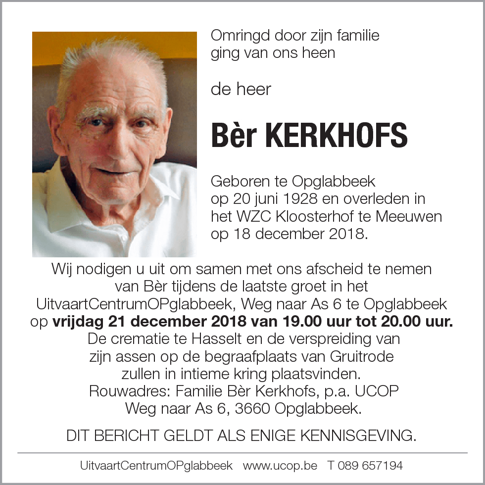 Bèr Kerkhofs
