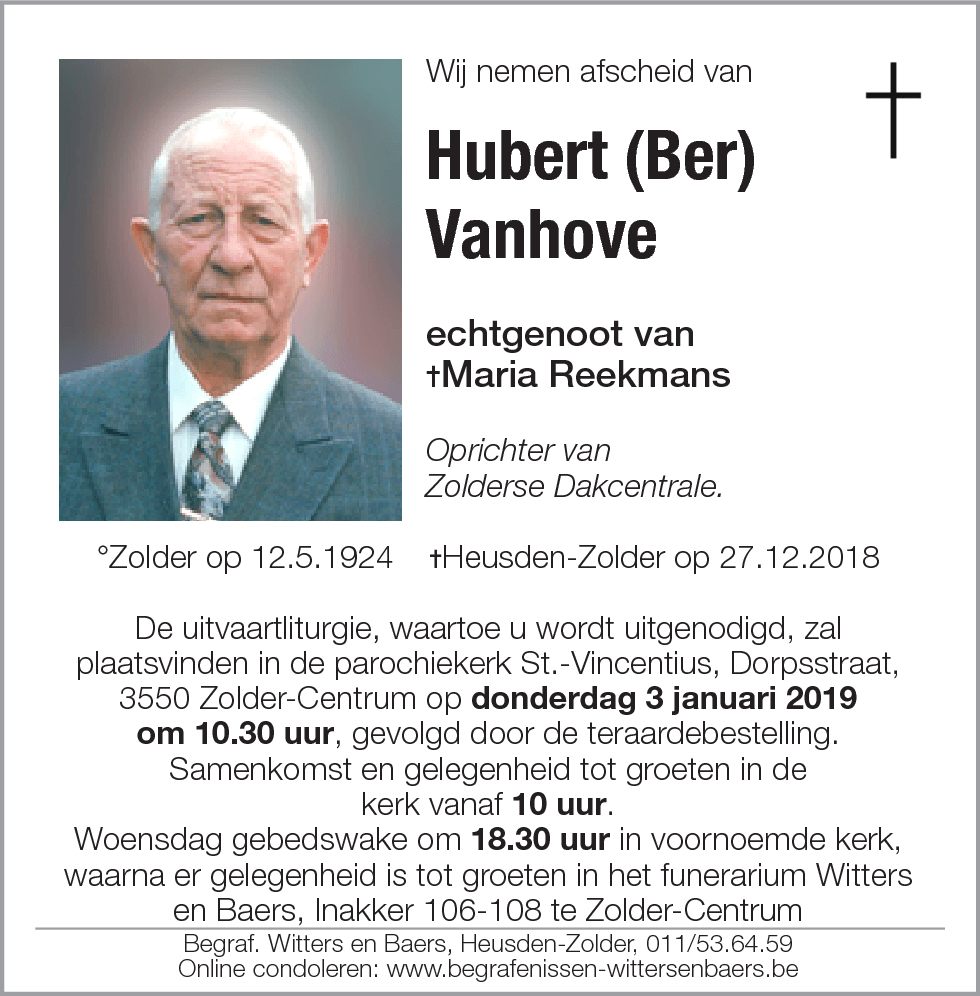 Ber Vanhove