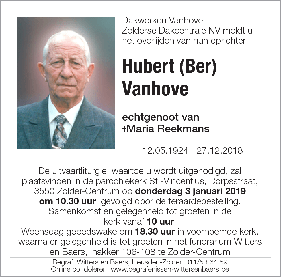 Ber Vanhove