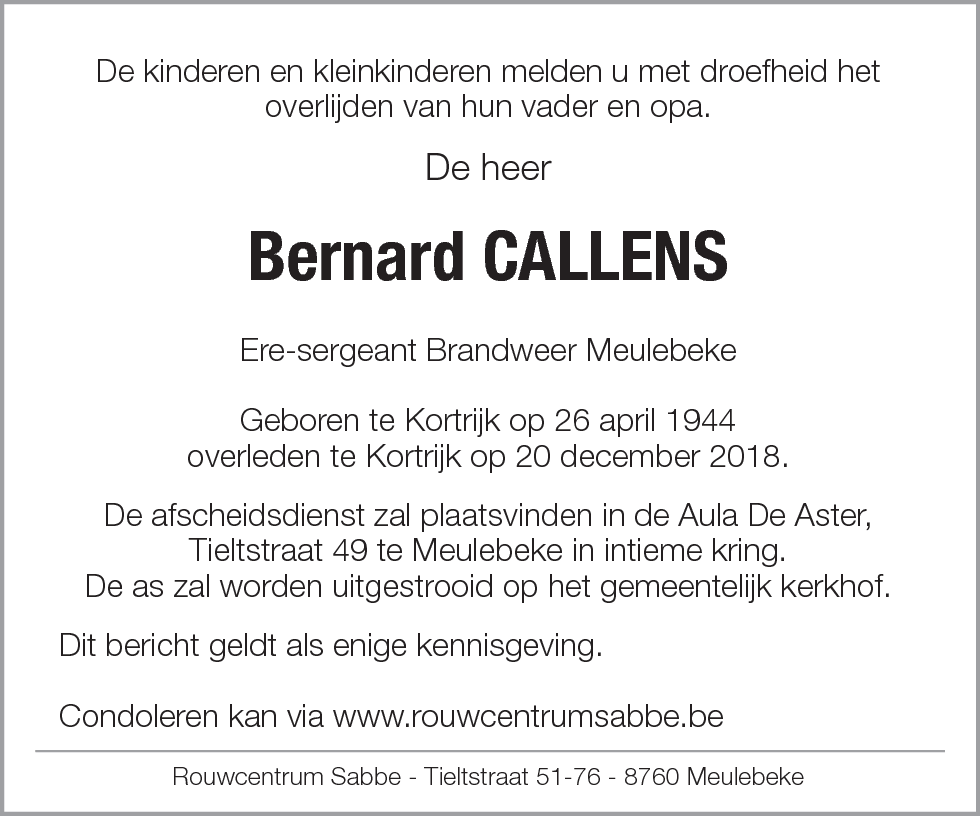 Bernard Callens