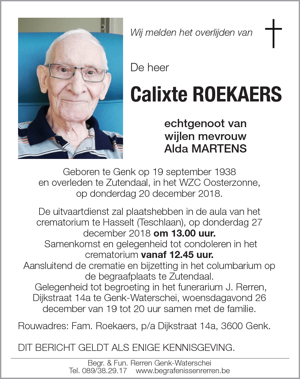 Calixte ROEKAERS