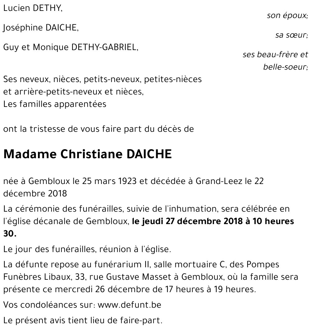Christiane DAICHE