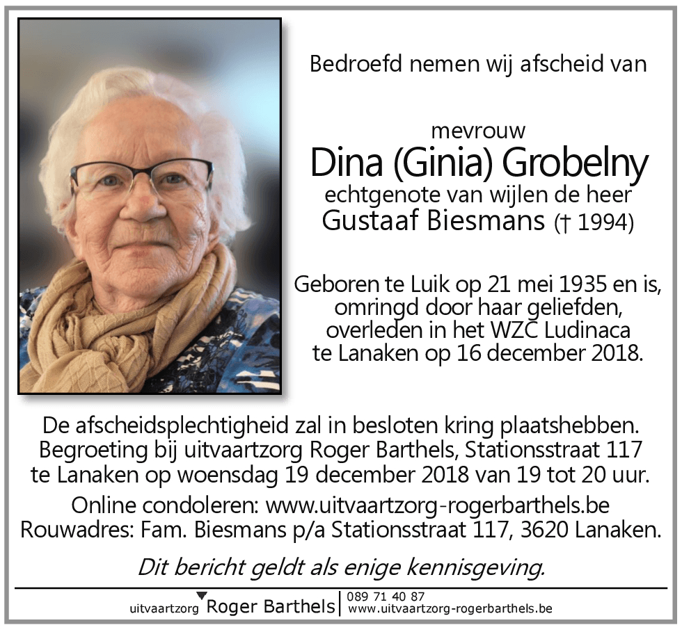 Dina (Ginia) Grobelny