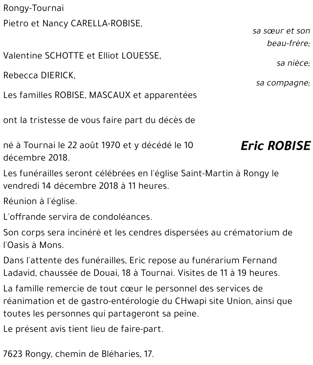 Eric ROBISE
