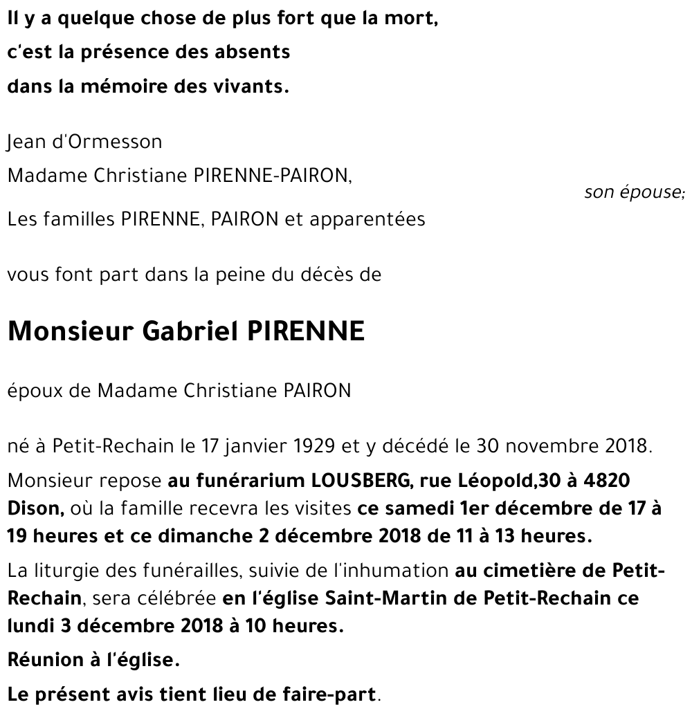Gabriel PIRENNE
