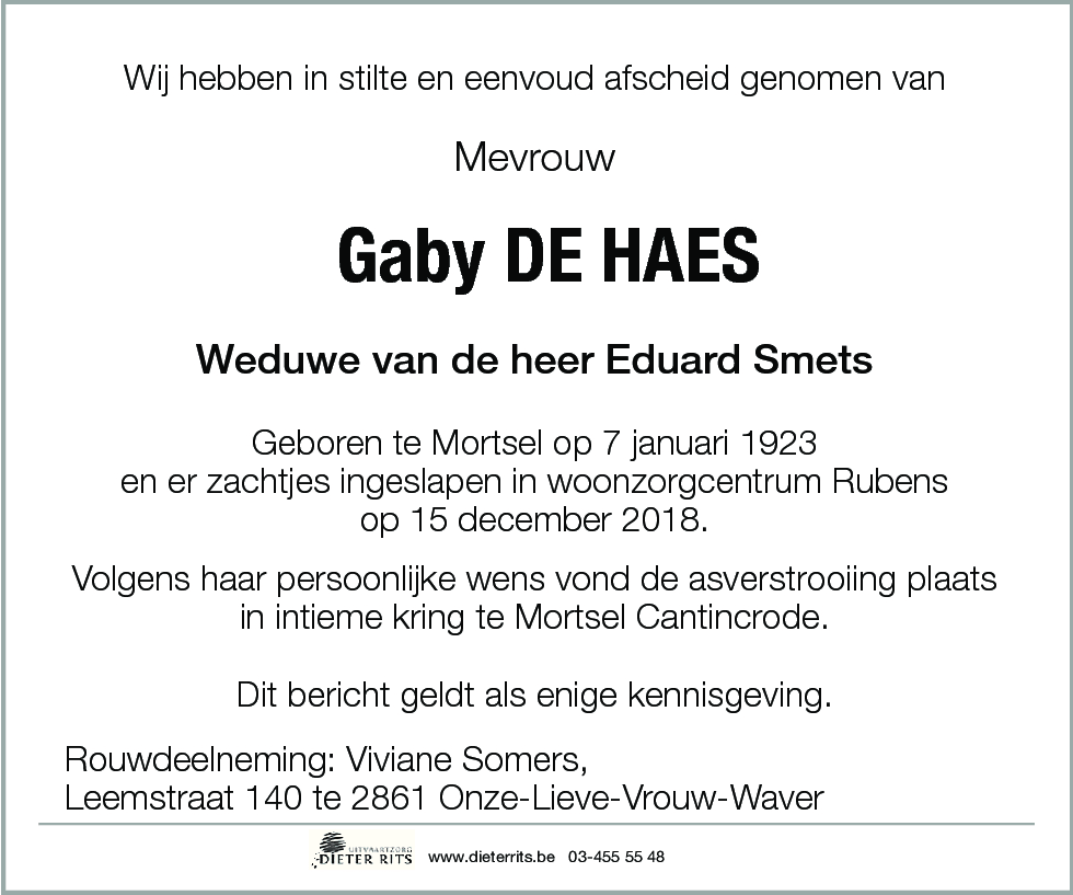 Gaby De Haes