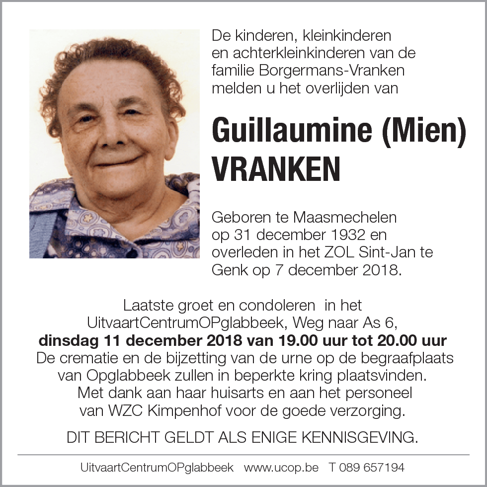 Guillaumine Vranken