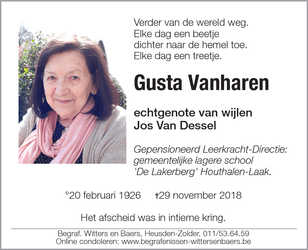 Gusta Vanharen