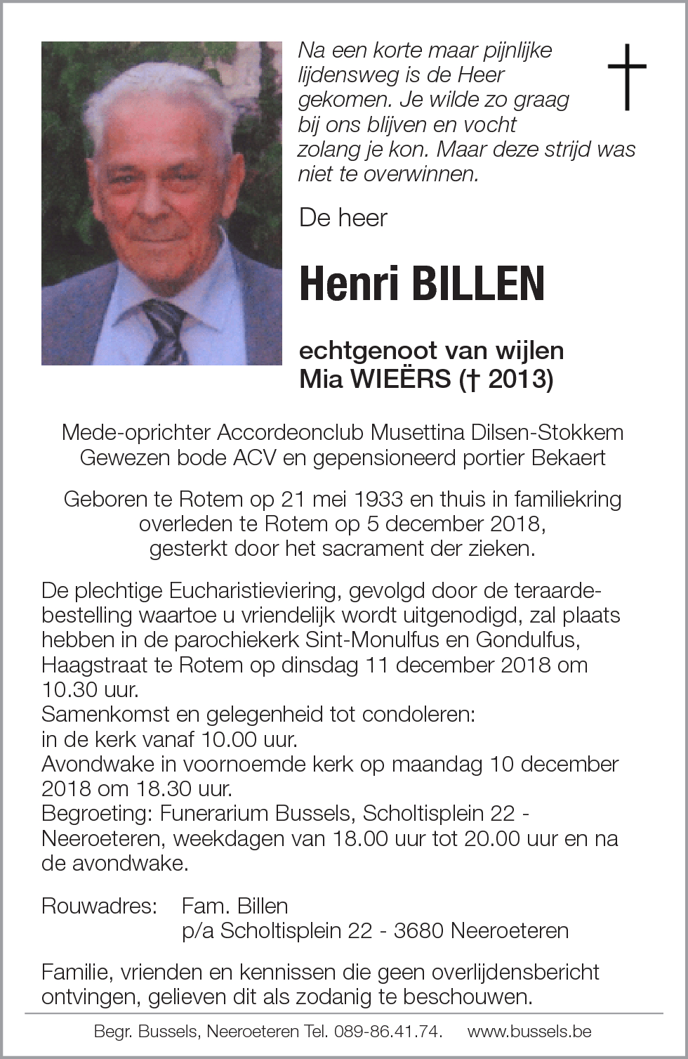 Henri BILLEN