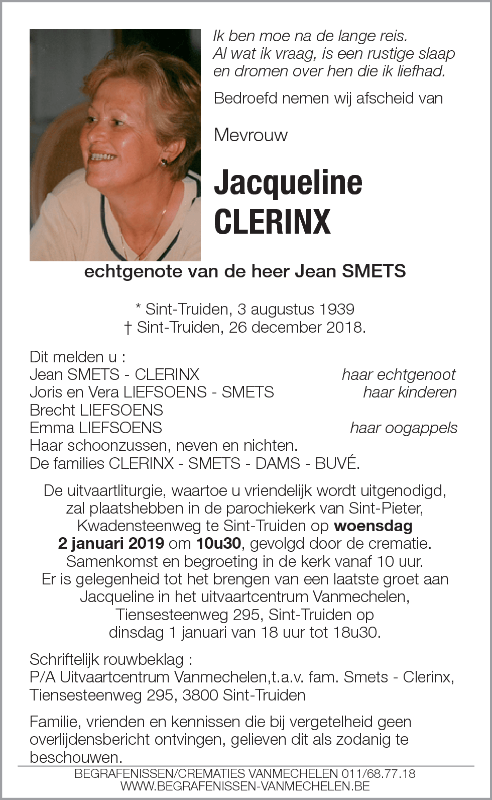 Jacqueline Clerinx