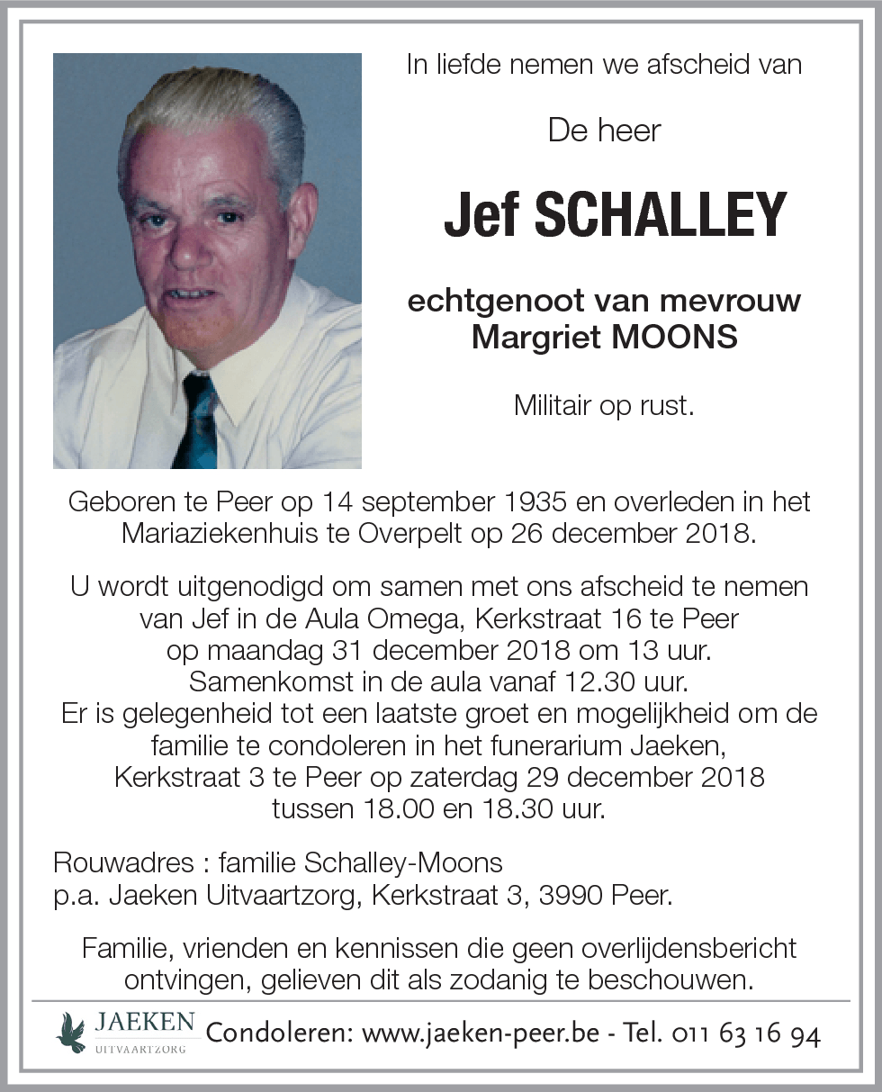Jef SCHALLEY