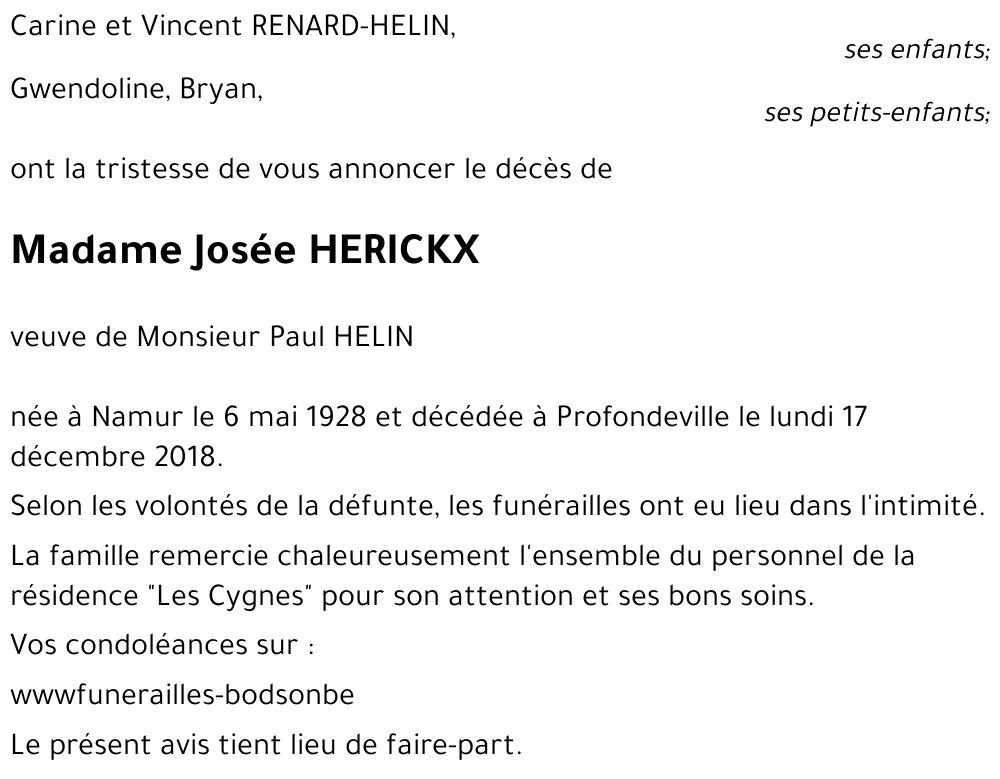Josée HERICKX