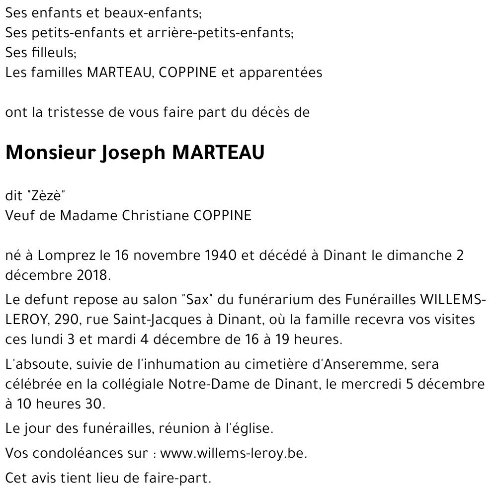 Joseph MARTEAU
