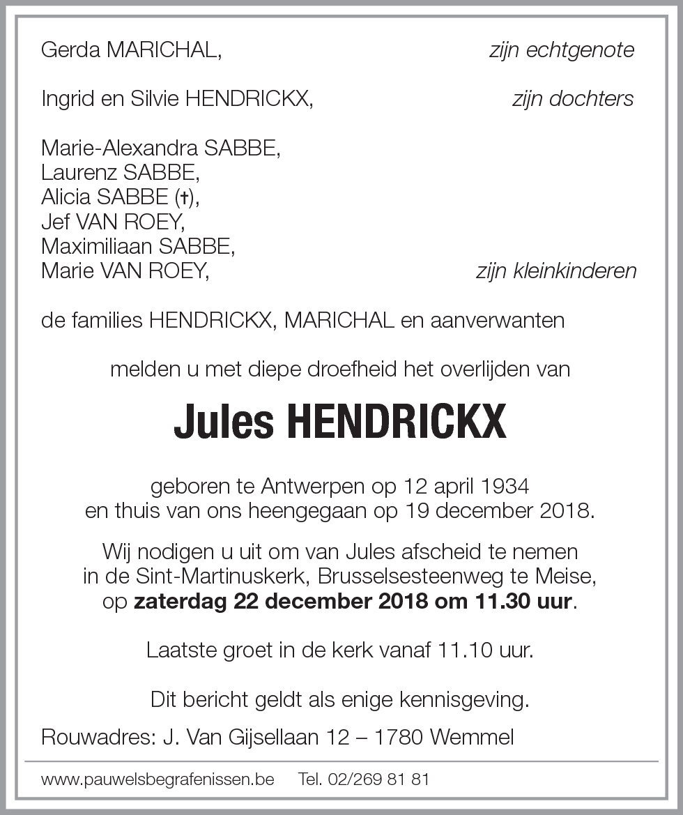 Jules HENDRICKX